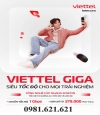 Gói Wifi Giga Viettel Tốc Độ 1Gb Giá Chỉ 279K